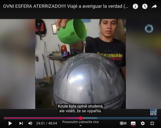 Vypaření vody na Buga kouli Vypaření vody na Buga kouli